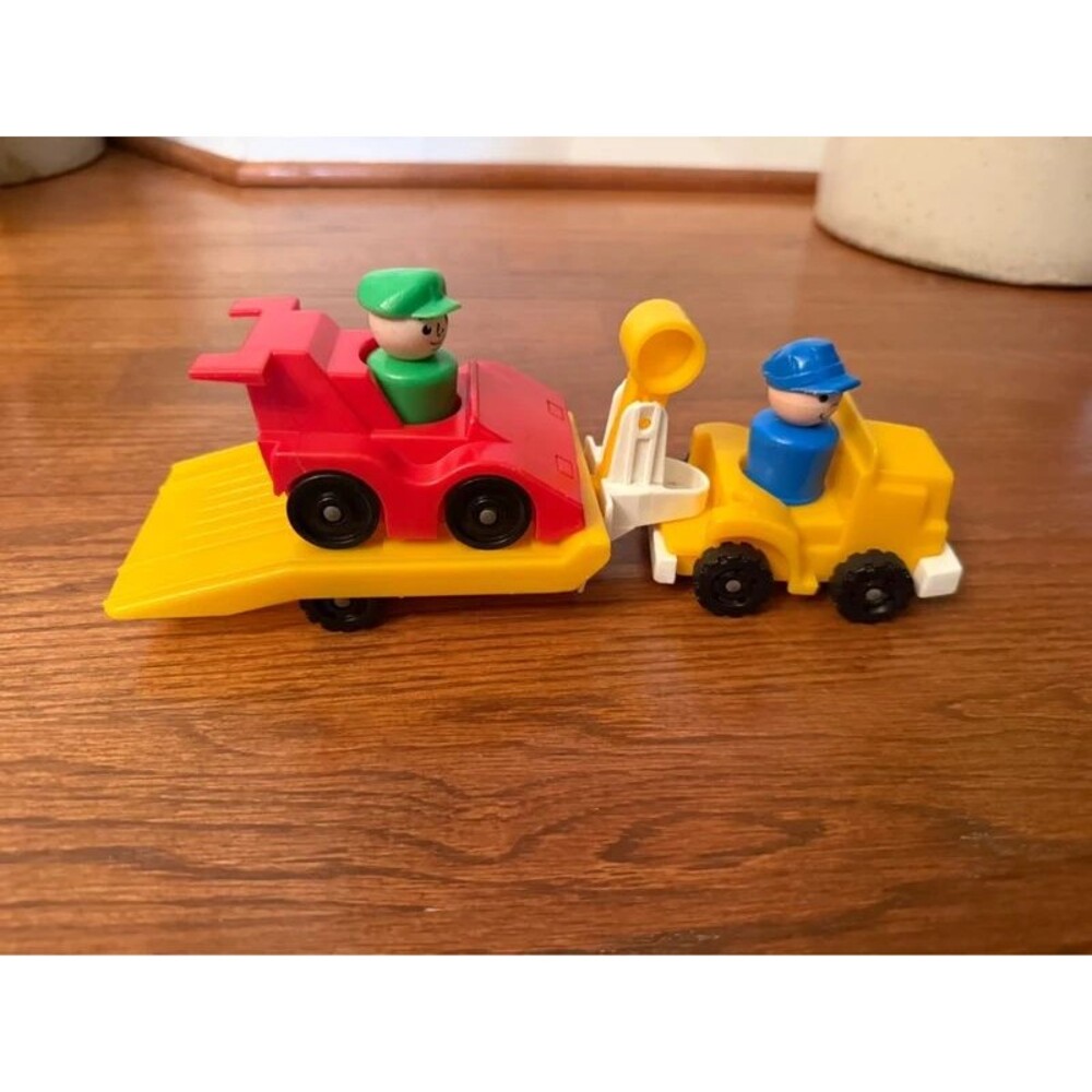 Vintage Little People Car and Trailer